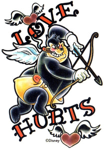 Black Pete disney classic temporary tattoo 10cm