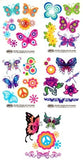 Pochette de tatouages 3D butterfly tattoos