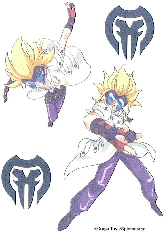 Bakugan masquerade temporary tattoo 10cm