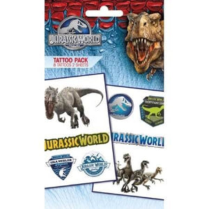 Pack de tatouages dinosaures Jurassic World tattoo