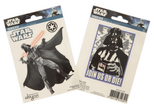 2 planches d'autocollants star wars