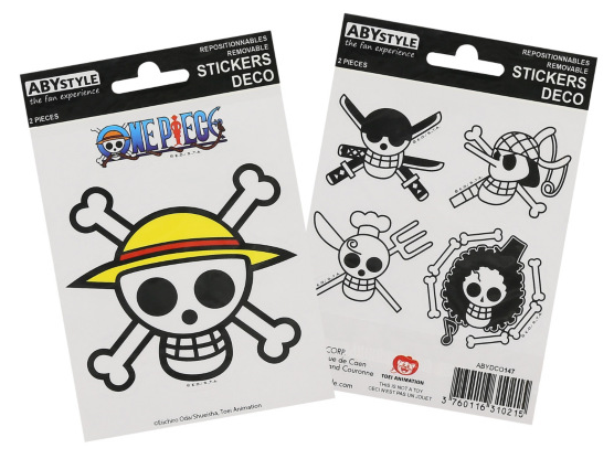 2 planches de stickers Décos One Piece pirate et tête de mort – Tattoo  Sticker - Tattoo Kids