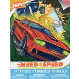 Grande pochette savvi de tatouages temporaires need for speed