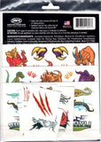 50 tatouages temporaires dinosaures dans une pochette savvi