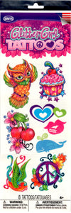 Pochette de tatouages scintillants Glitter Cupcake