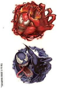 Tatouage temporaire Carnage & Venom tattoo 10cm