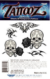 Petite pochette ados de tatouages temporaires crânes