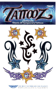 Pochette de tatouages soleil