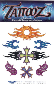 Small temporary tattoo pack for teens cross