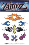 Pochette de tatouages croix et symboles