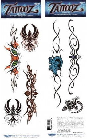 Cats lower back temporary tattoo small pack