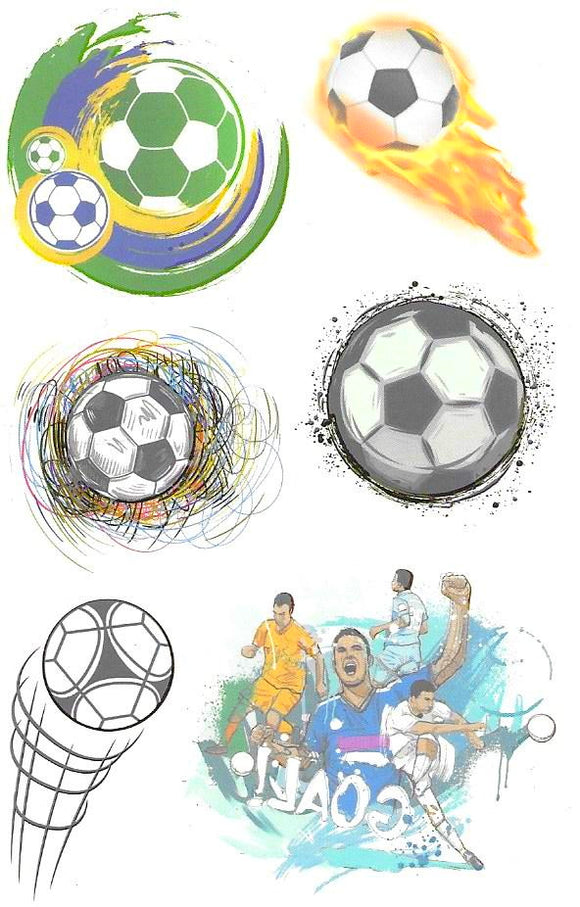 Planche de tatouages foot