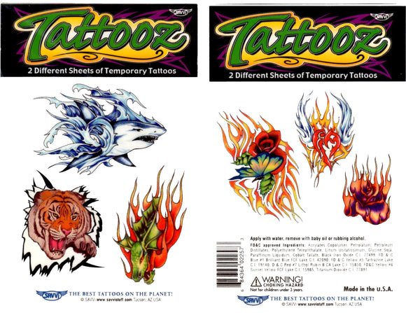 Pochette de tatouages animaux