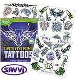 Pochette de tatouages temporaires tribaux