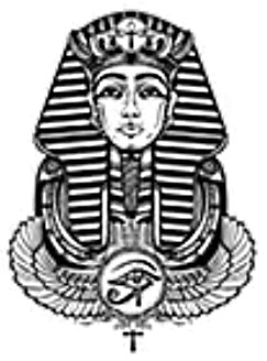 Grand tatouage semi permanent représentant un pharaon egyptien