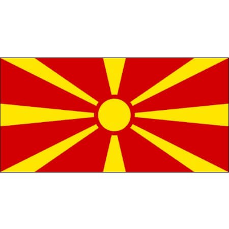 Tatouage éphémère drapeau macédoine