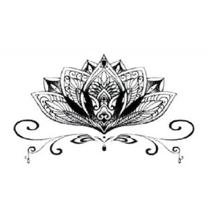 Tatouage temporaire fleur de lotus
