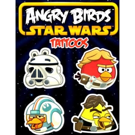 Pochette de tatouages éphémères angry birds star wars