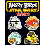 Pochette de tatouages éphémères angry birds star wars