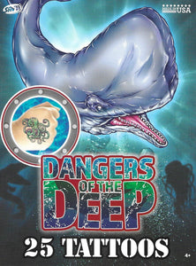 Pochette de tatouages temporaires savvi Dangers of the deep