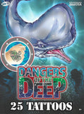 Pochette de tatouages temporaires savvi Dangers of the deep