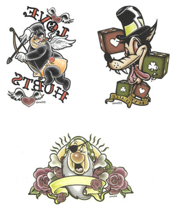 Small temporary tattoo pack Disney Classic 10cm