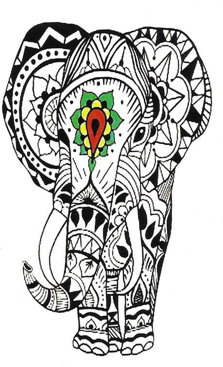 Tatouage temporaire éléphant