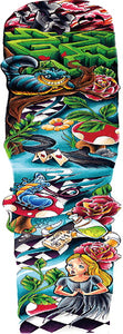 Très grand tattoo full arm Alice au pays des merveilles