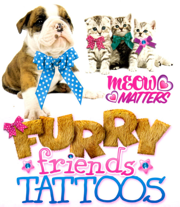 Pochette de tatouages temporaires furry friends