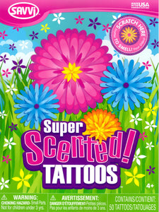 Flower perfumed temporary tattoos large bag