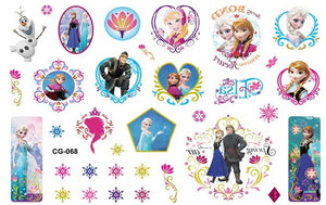 Planche de tatouages La Reine des neiges Spring 15cm