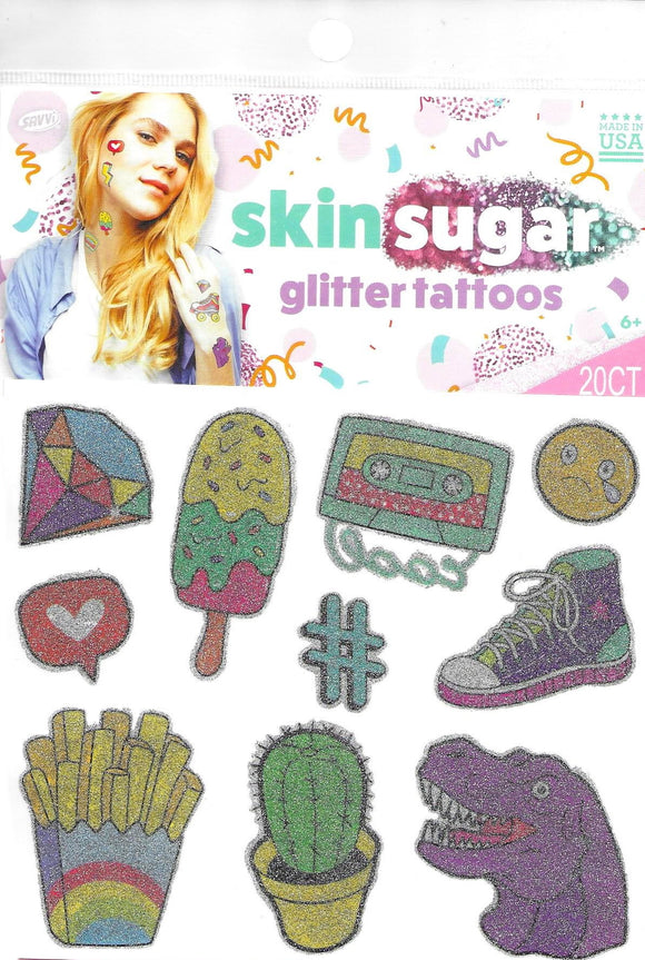 Pochette de tatouages vintage skin sugar tattoos