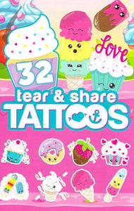 Kawaii temporary tattoo pack