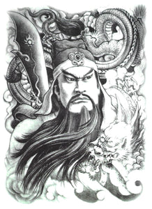 Grand tattoo guerrier chinois