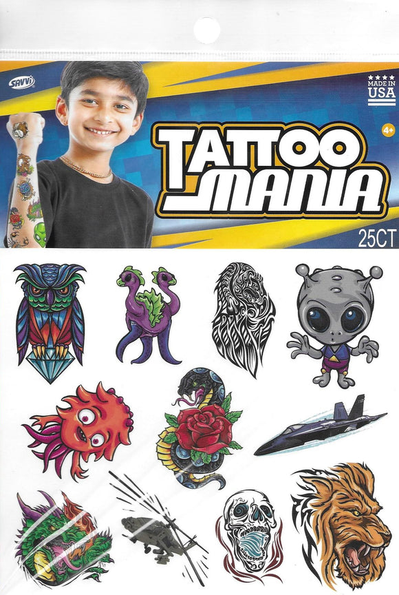 Grande pochette de tatouages Tattoo Mania jaune