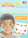 2 tatouages tigre pour remplacer le maquillage