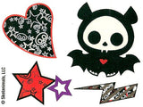 Skelanimals temporary tattoo pack 10cm