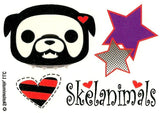 Skelanimals temporary tattoo pack 10cm