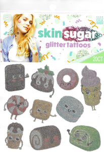 pochette de 20 tattoos scintillants