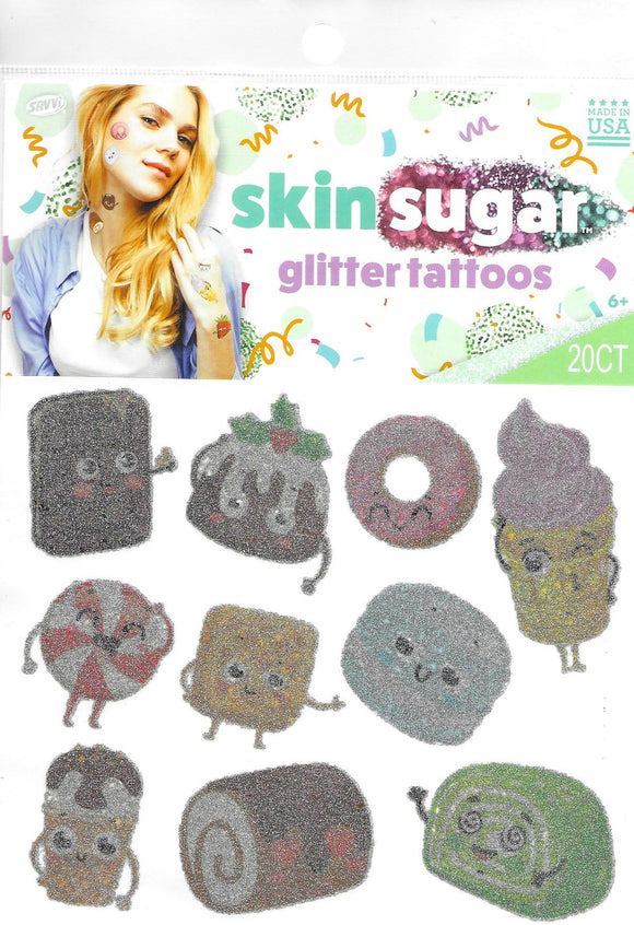 pochette de 20 tattoos scintillants