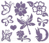 Pochette de 20 tatouages violets skin sugar tattoos