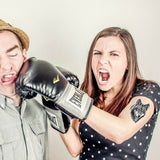 Tatouage éphémère représentant un loup