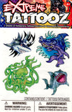 Pochette de tatouages monstres marins