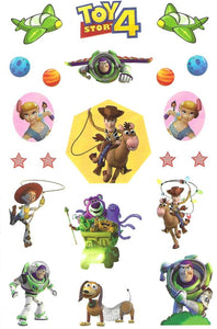 Planche de tatouages éphémères Toy Story 4 15cm