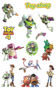 Planche de tatouages temporaires Toy Story 4 15cm